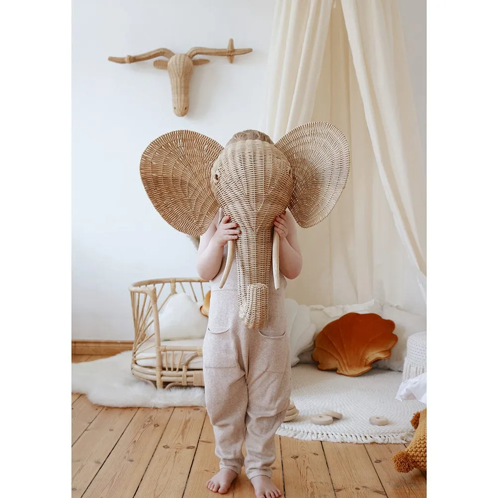 Raw Cotton Decorative Canopy - Beige