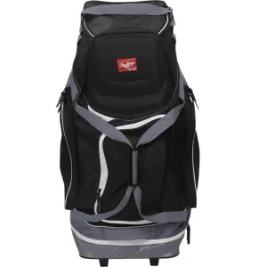 Rawlings R1502 Wheeled Catcher's Bag-Black-36"x14"x15 R1502