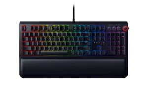 Razer BlackWidow Elite Mechanical Gaming Keyboard With Green Switches (Black) With Ergonomic Wrist Rest