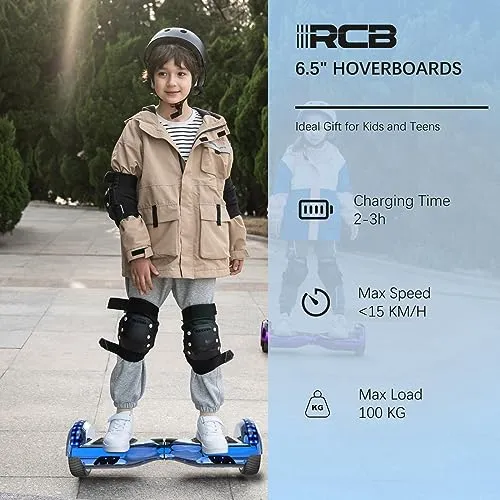 RCB Hoverboard G 6.5 Pouces Bluetooth-Musique/LED-Roue Clignotante