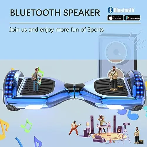 RCB Hoverboard G 6.5 Pouces Bluetooth-Musique/LED-Roue Clignotante