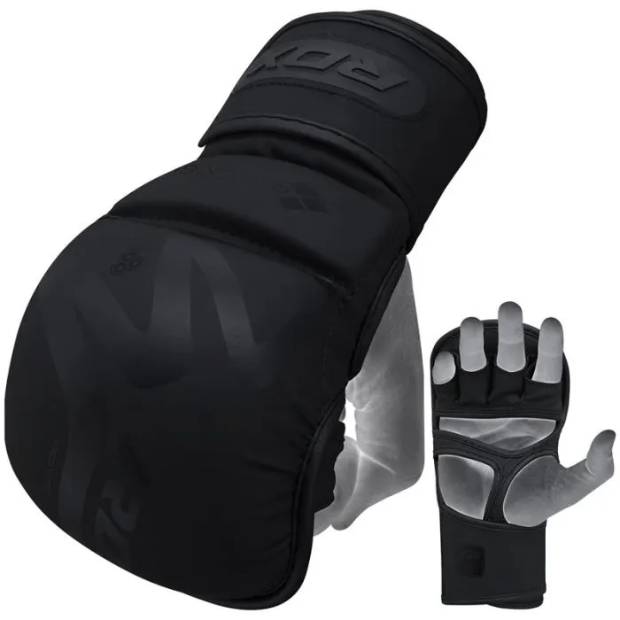 RDX T15 NOIR HYBRID MMA GRAPPLING GLOVES WITH BEST KNUCKLE PROTECTION