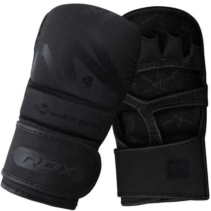 RDX T15 NOIR HYBRID MMA GRAPPLING GLOVES WITH BEST KNUCKLE PROTECTION