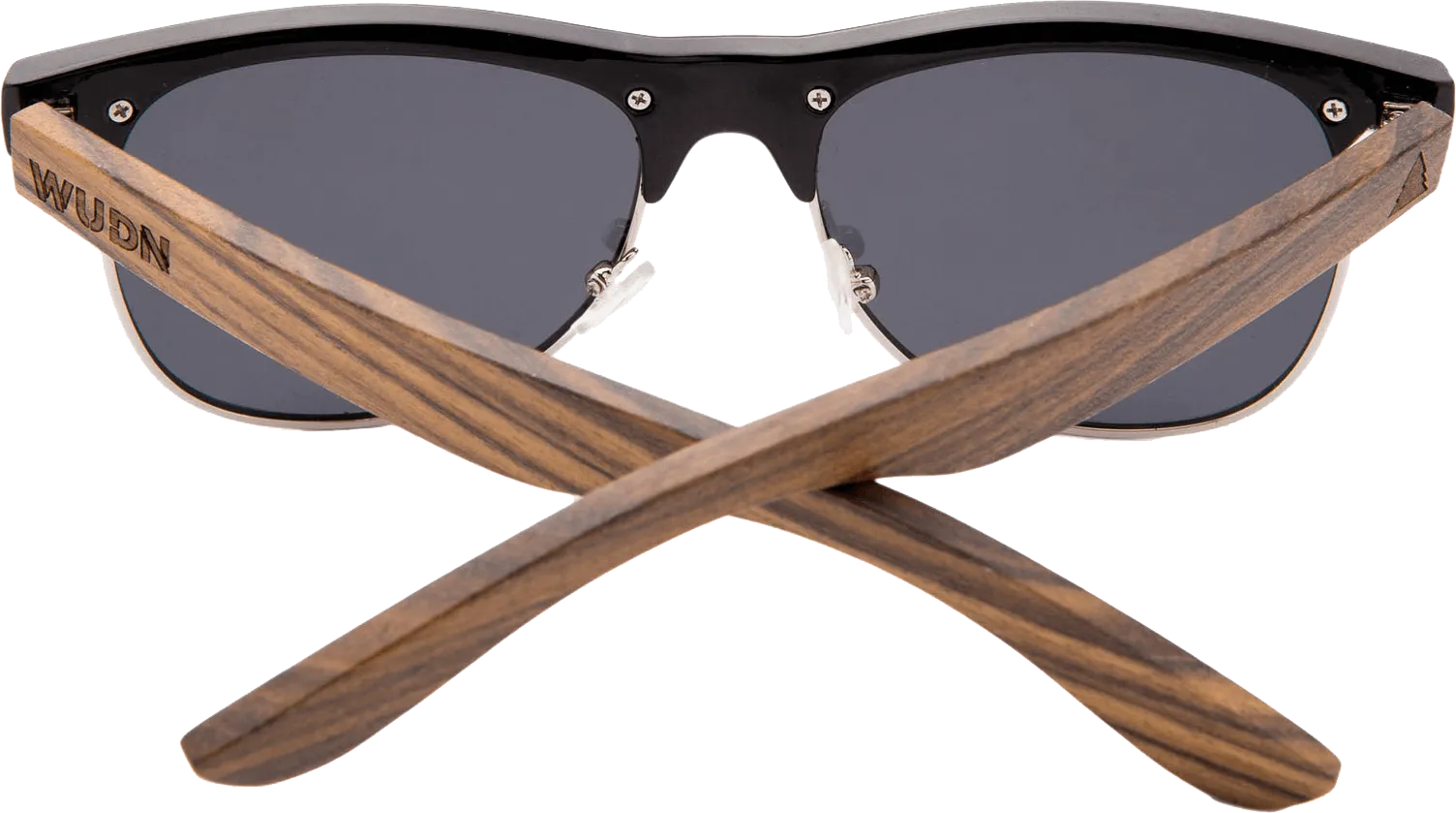 Real Ebony Browline Style RetroShade Sunglasses by WUDN