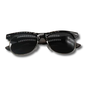 Real Ebony Browline Style RetroShade Sunglasses by WUDN