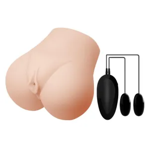 Realistic Vibrating Masturbator - Double Pleasure Vagina & Anal with Multi-Speed Control