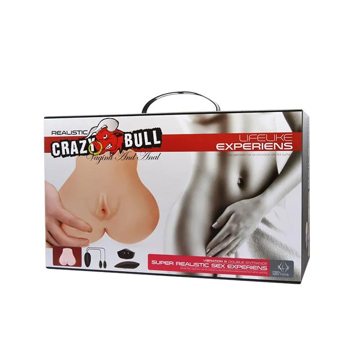 Realistic Vibrating Masturbator - Double Pleasure Vagina & Anal with Multi-Speed Control