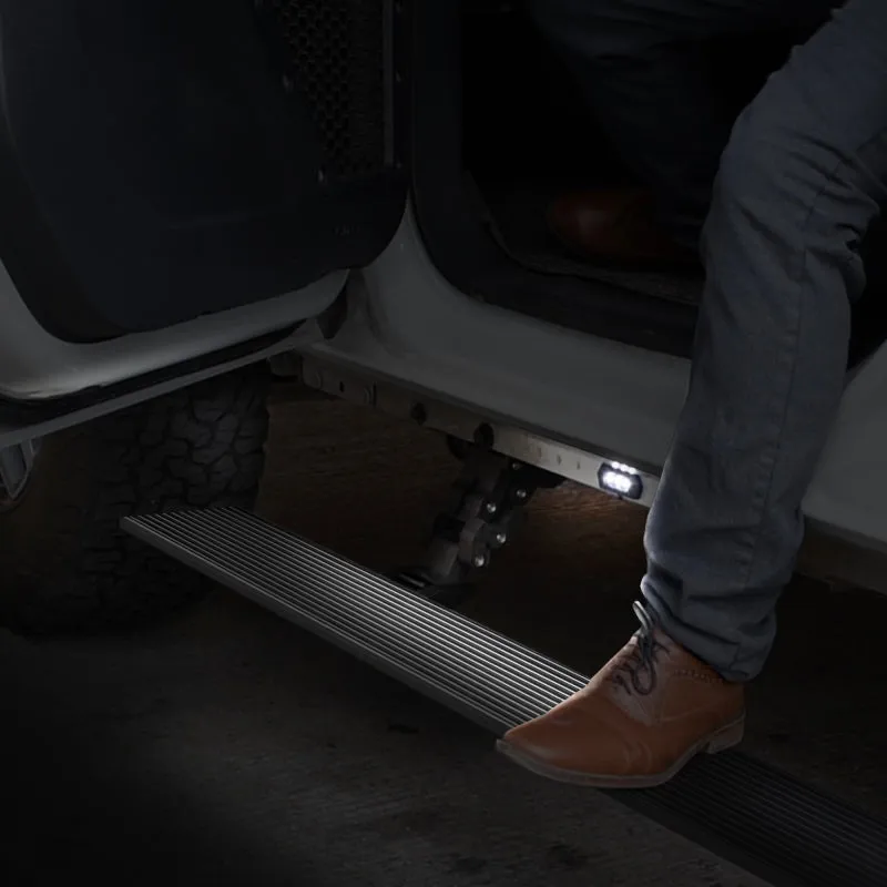RealTruck 23-24 Toyota Sequoia Sport (Ex. Hybrid) VoltStep Electric Running Board Kit - Tex. Bk
