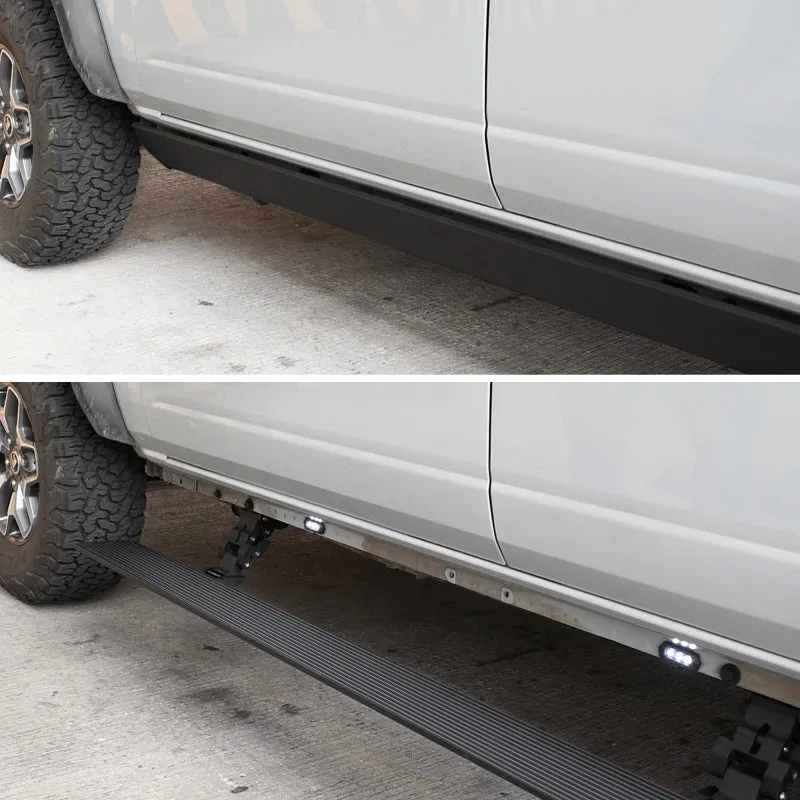 RealTruck 23-24 Toyota Sequoia Sport (Ex. Hybrid) VoltStep Electric Running Board Kit - Tex. Bk