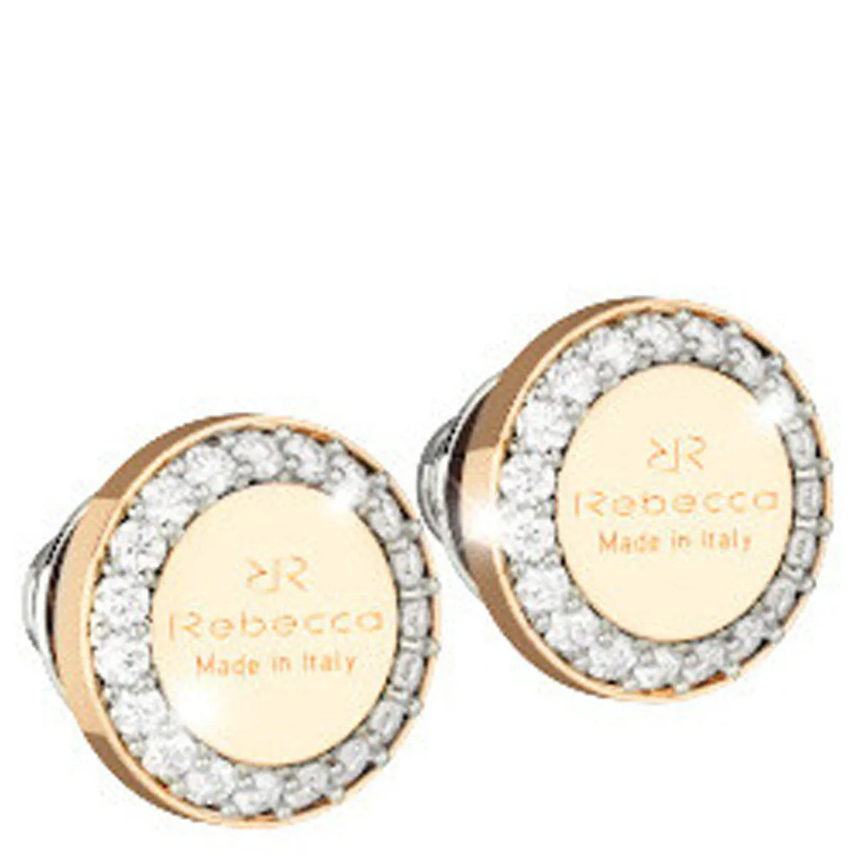 Rebecca Large Gold Stud Earrings