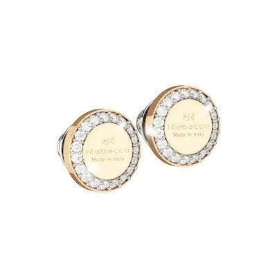 Rebecca Large Gold Stud Earrings