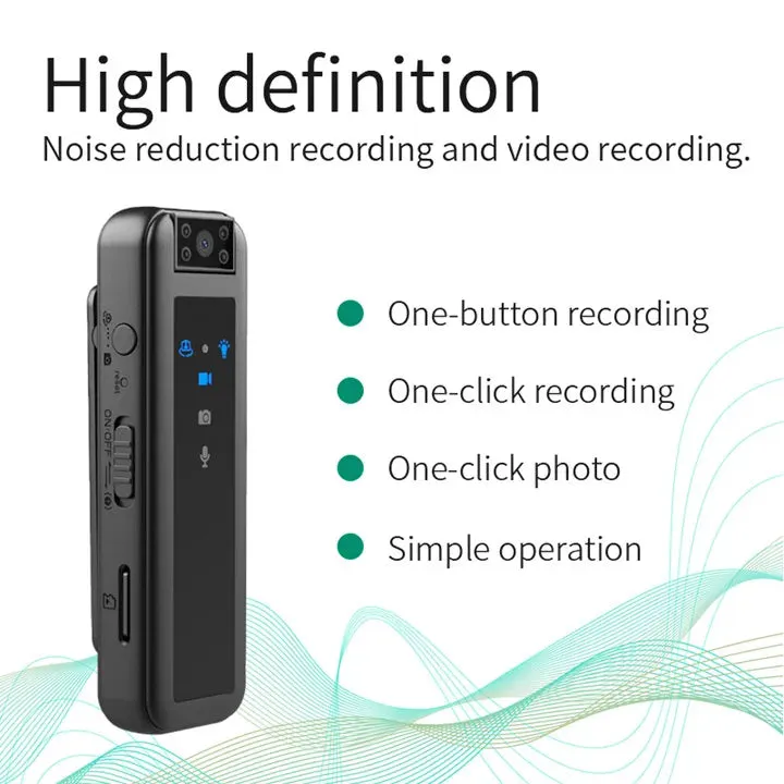 RECON GS2 Smart 1080P 180° Rotatable Lens HD Body Camera With Infra Red Night Vision.