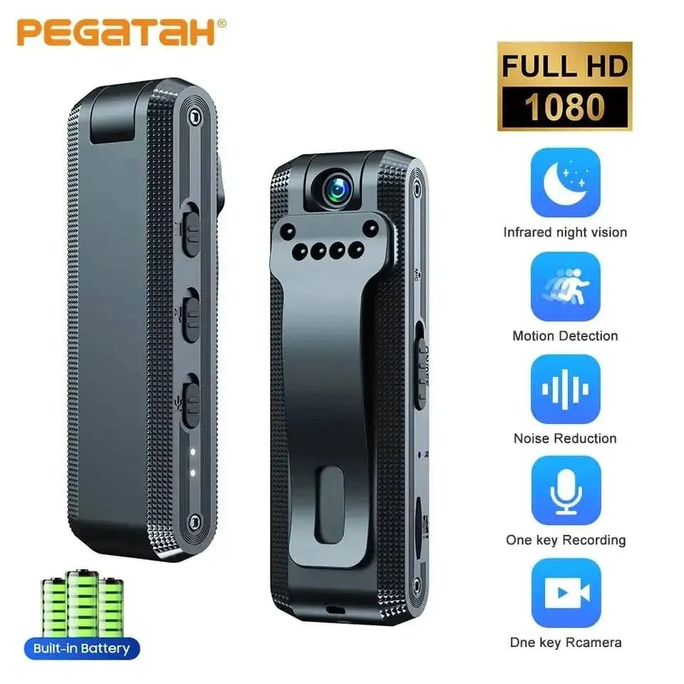 RECON GS2S 1080P HD Mini Body 180 Degree Rotation Camcorder with Night Vision