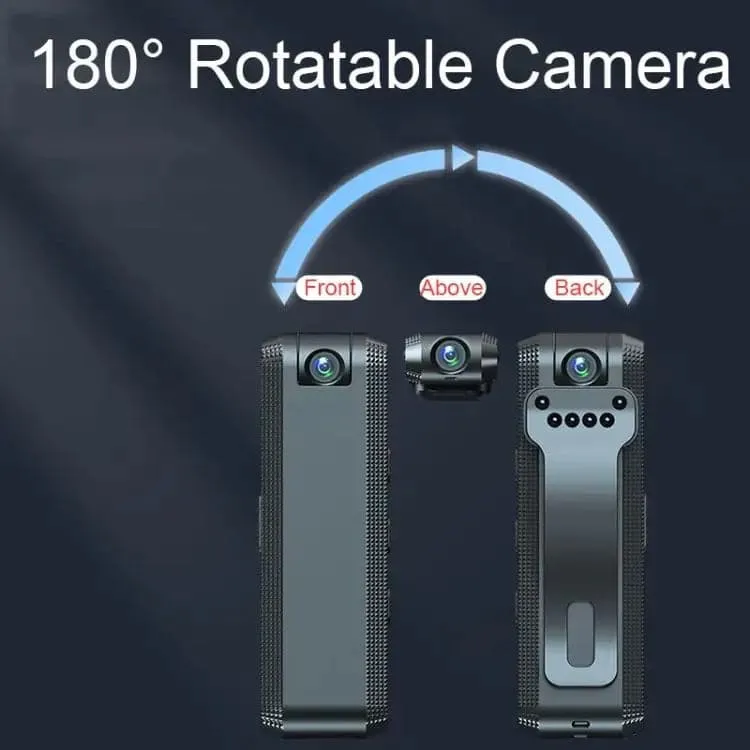 RECON GS2S 1080P HD Mini Body 180 Degree Rotation Camcorder with Night Vision