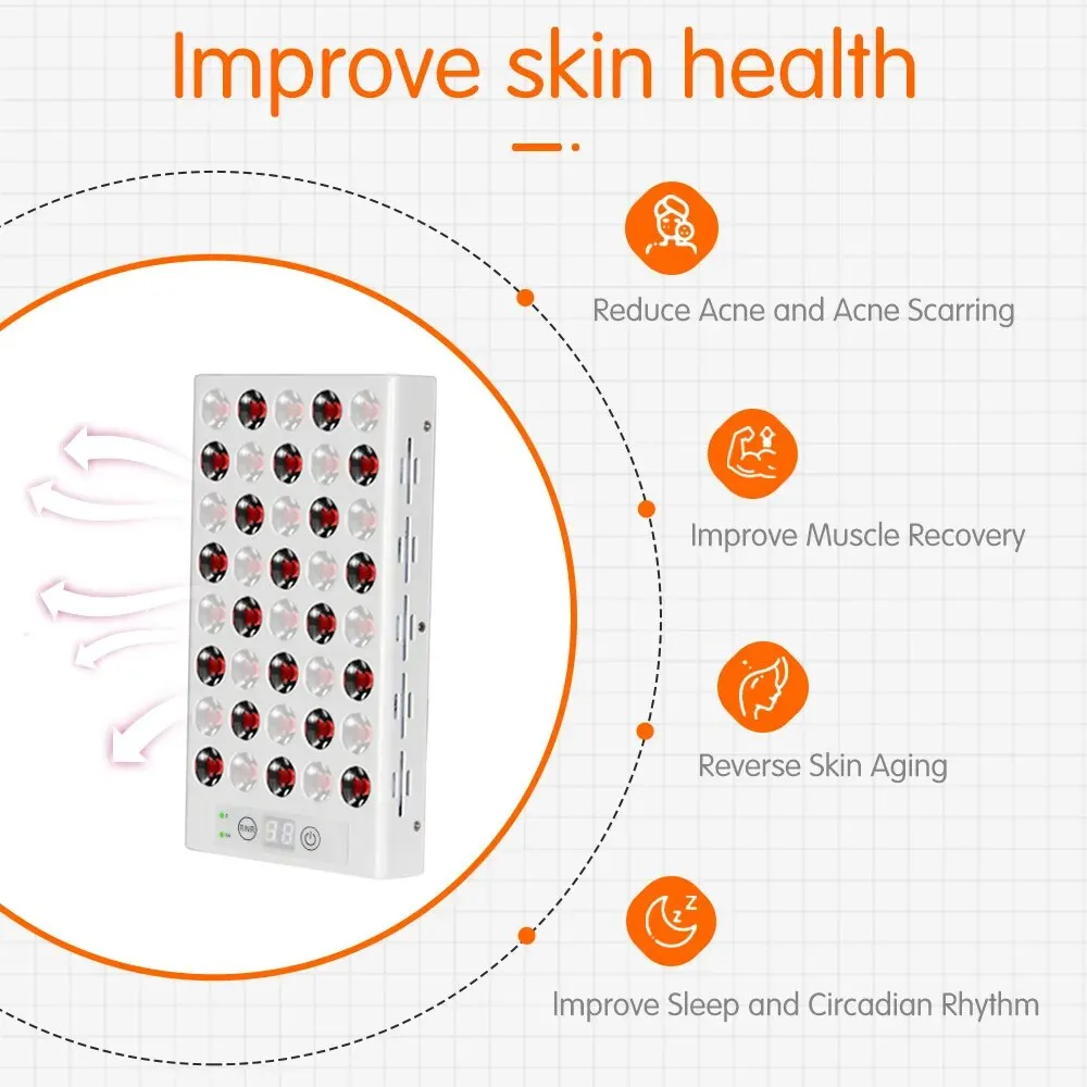 Red LED Light Therapy Panel with Stand