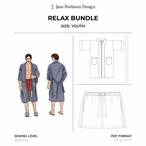 Relax Robe   Short Pattern Bundle - Youth