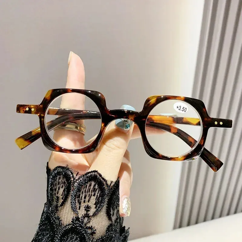 Retro Anti Blue Light Presbyopia Glasses for Women