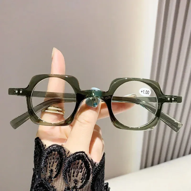 Retro Anti Blue Light Presbyopia Glasses for Women