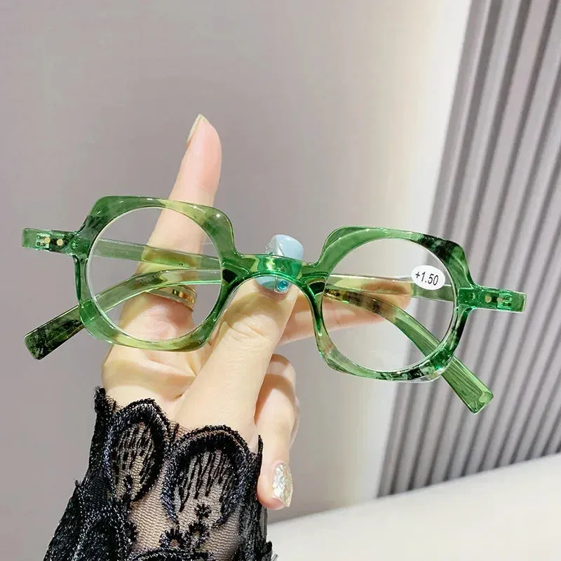 Retro Anti Blue Light Presbyopia Glasses for Women