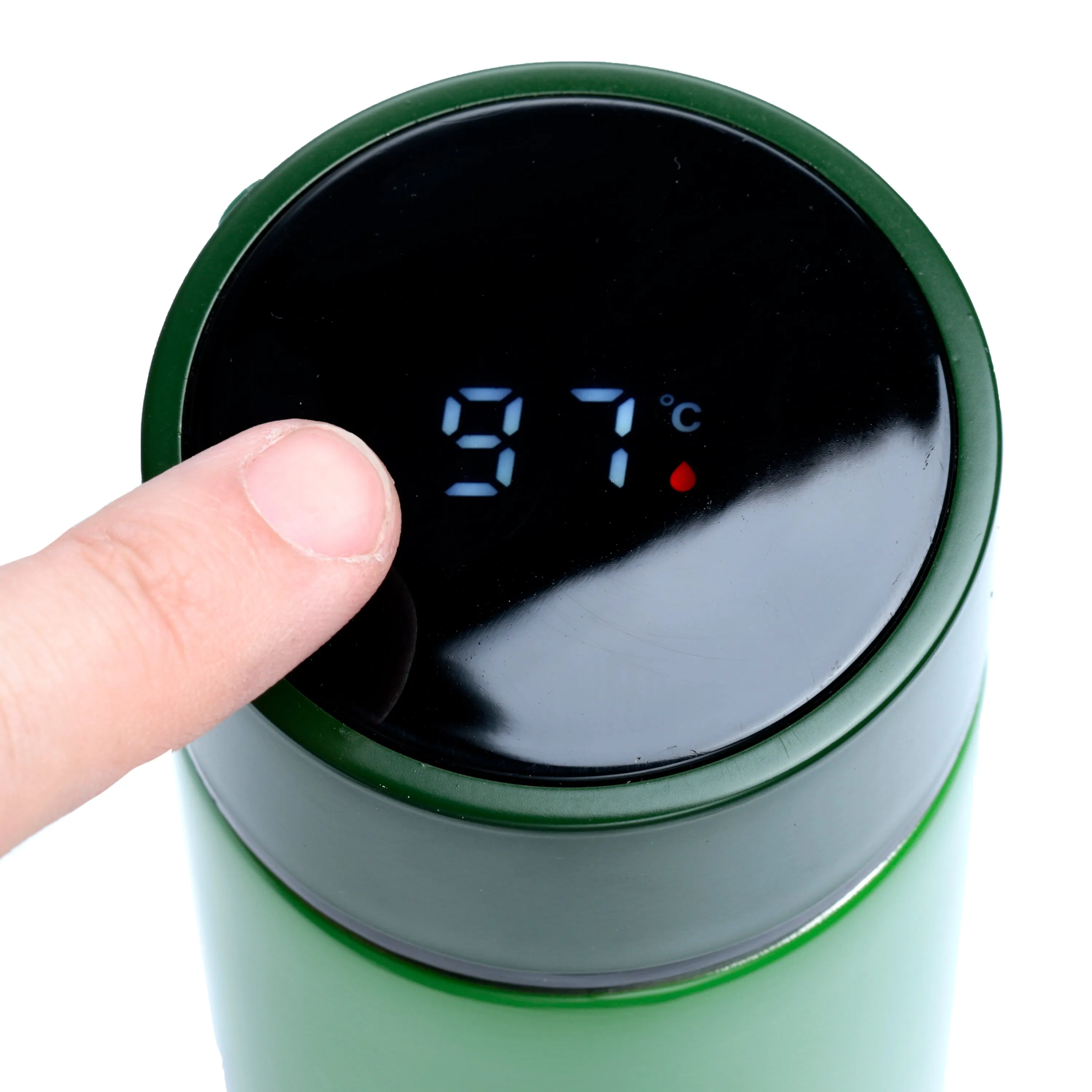 Reusable Stainless Steel Hot & Cold Insulated Drinks Bottle Digital Thermometer - Minecraft Creeper