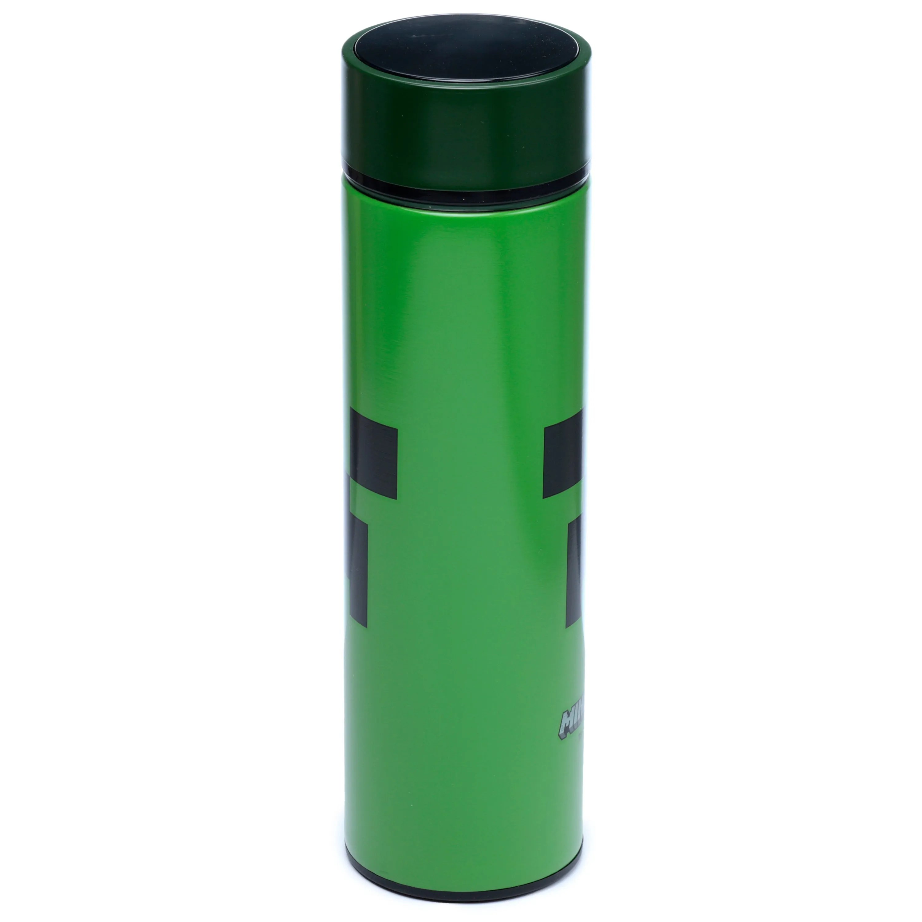 Reusable Stainless Steel Hot & Cold Insulated Drinks Bottle Digital Thermometer - Minecraft Creeper
