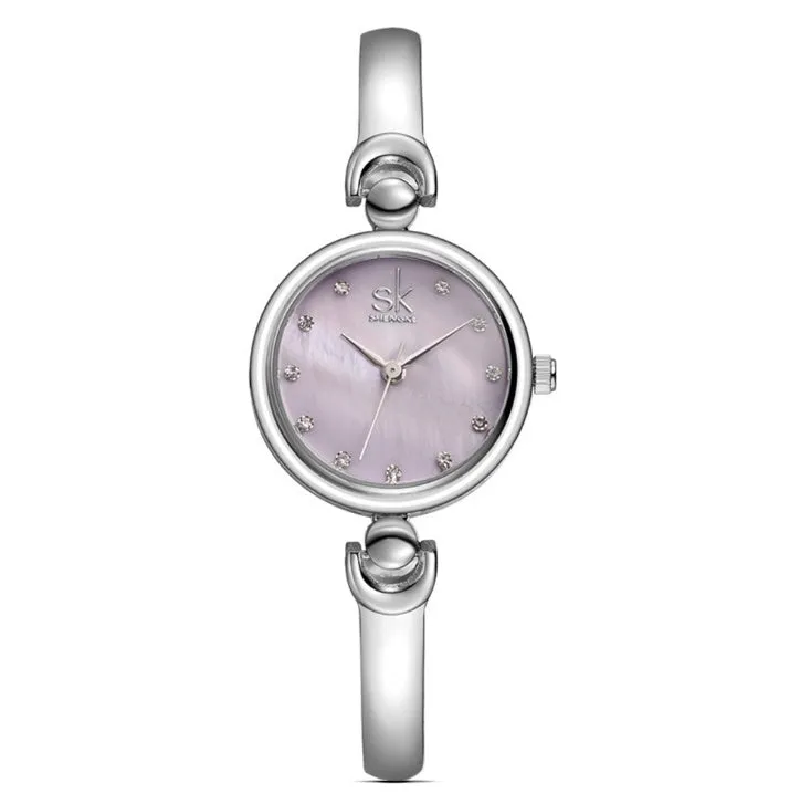 Rhinestone SK Top Luxury Brand Steel Quartz Watch