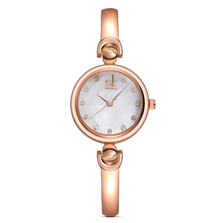 Rhinestone SK Top Luxury Brand Steel Quartz Watch