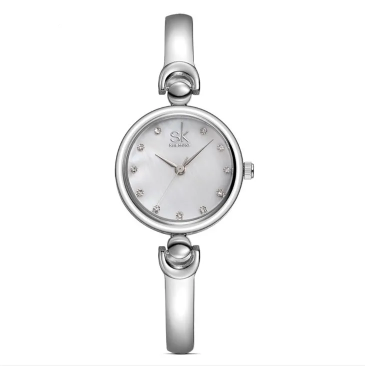 Rhinestone SK Top Luxury Brand Steel Quartz Watch