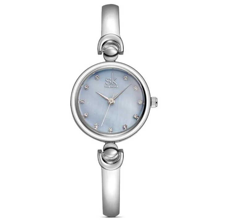 Rhinestone SK Top Luxury Brand Steel Quartz Watch