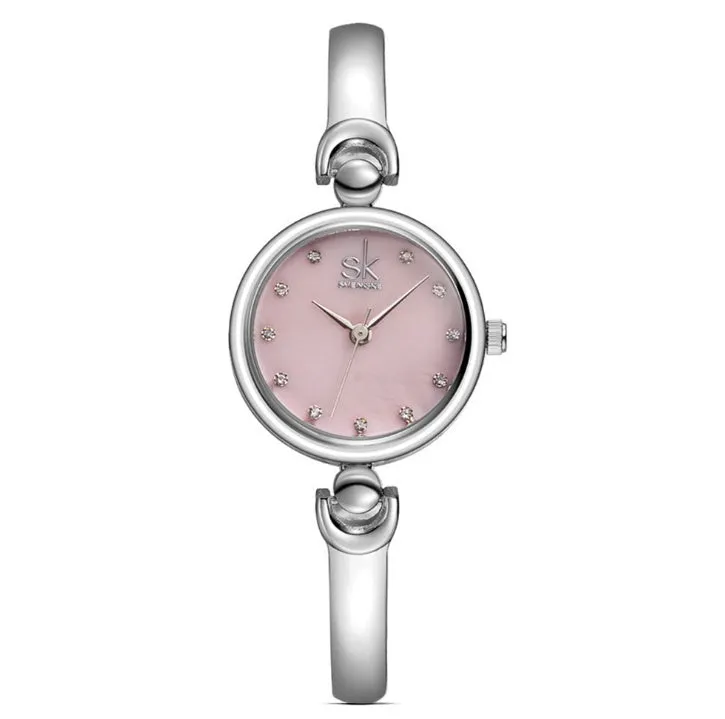 Rhinestone SK Top Luxury Brand Steel Quartz Watch
