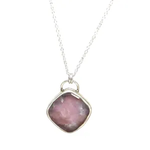 Rhodochrosite Cushion Necklace