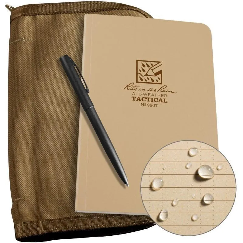 Rite in the Rain No.980T-KIT Tactical Field Book Kit Tan