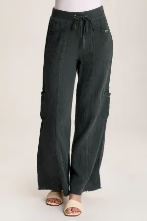 Rizal Gauze Pocket Flare Pant