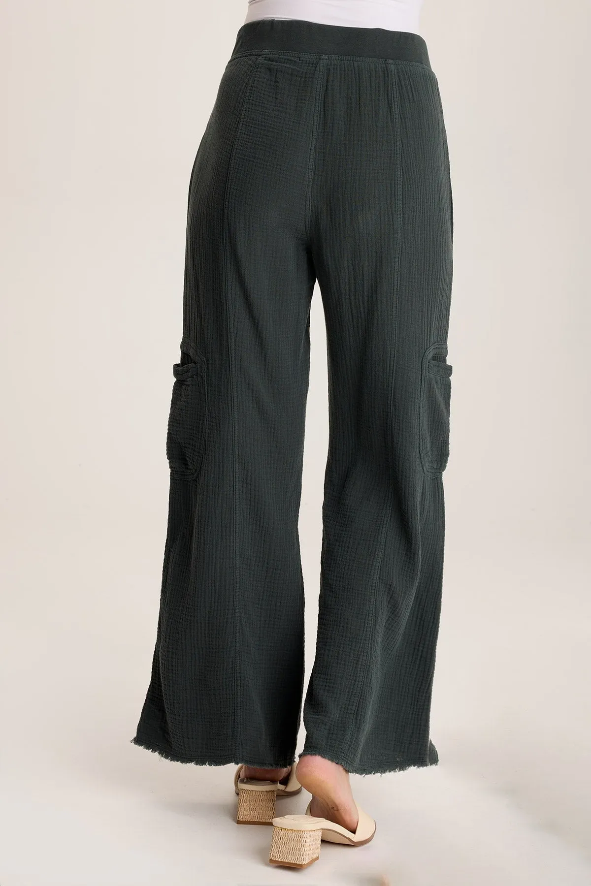 Rizal Gauze Pocket Flare Pant