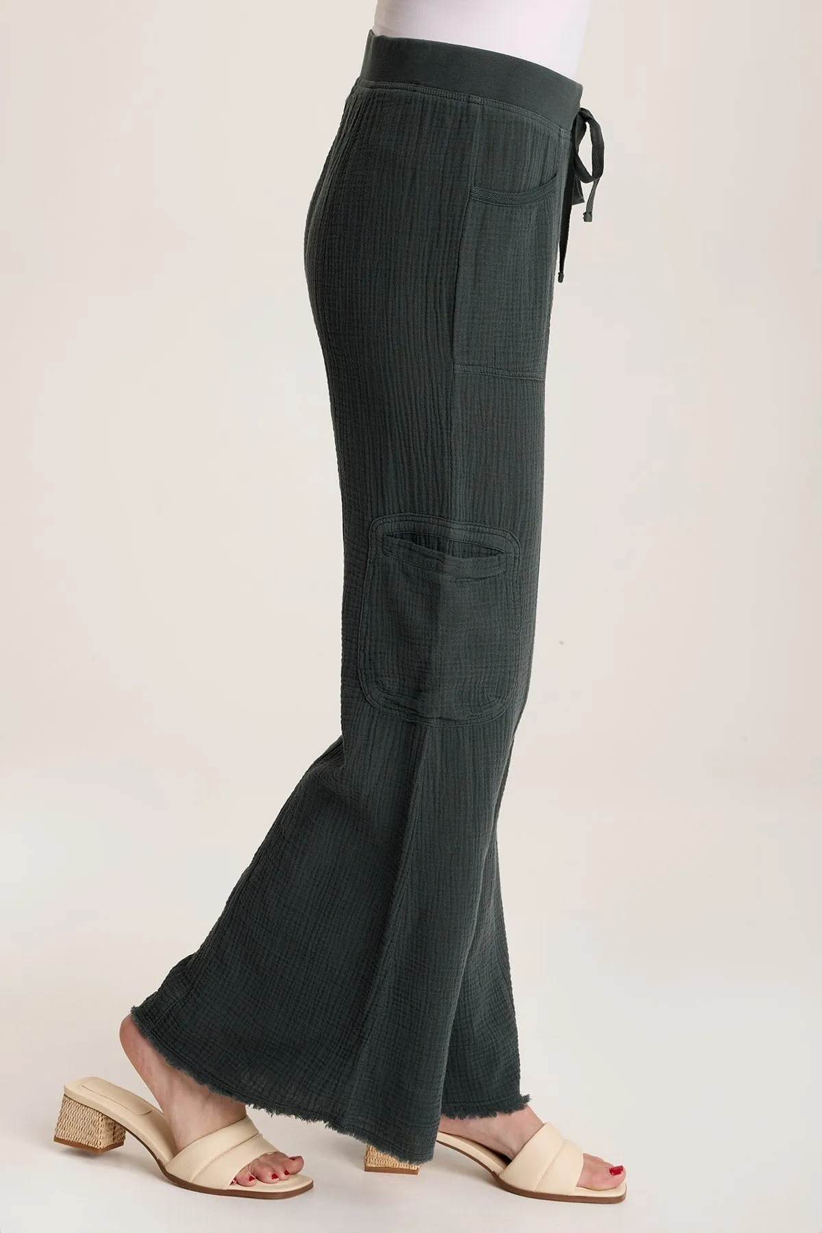 Rizal Gauze Pocket Flare Pant