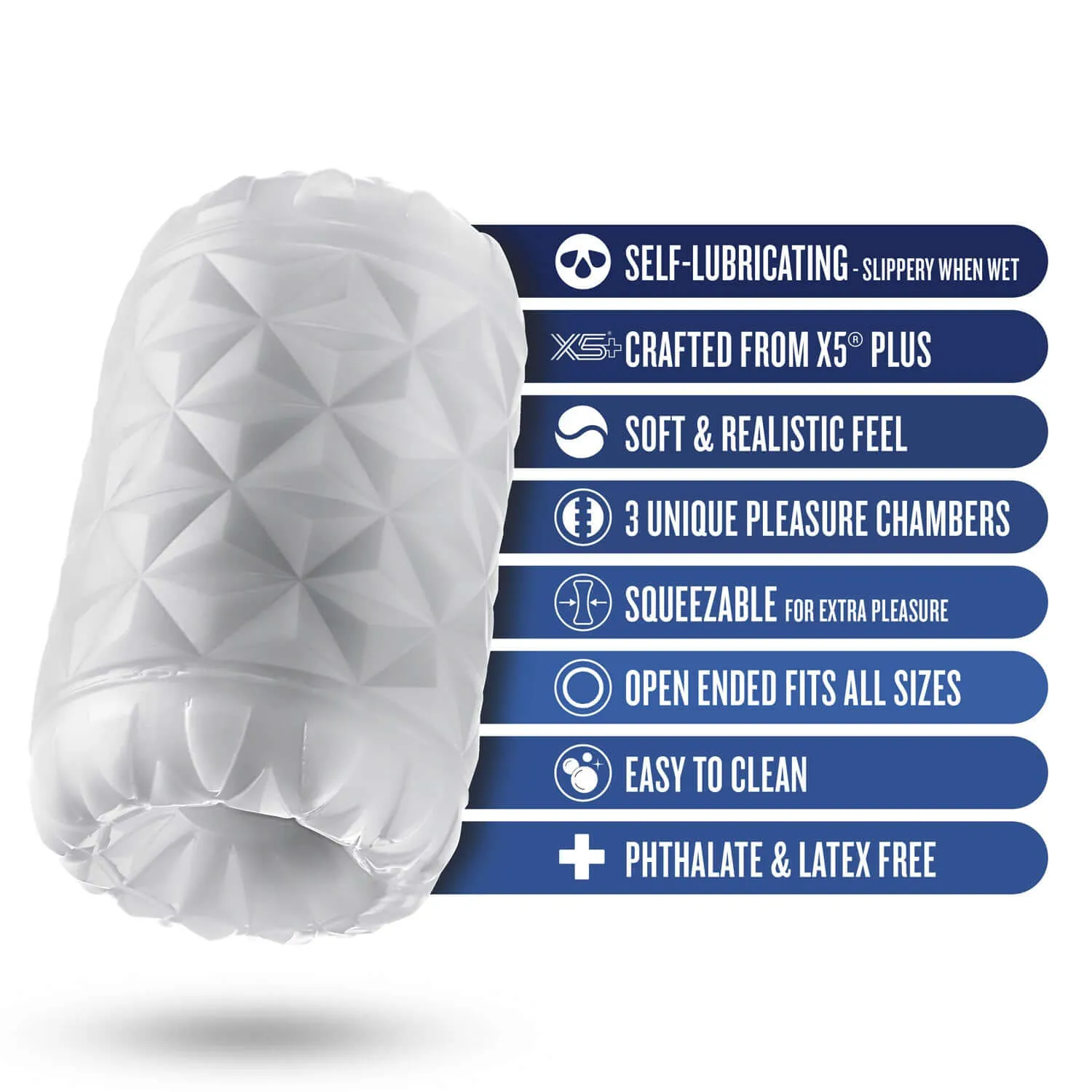 Rize - Reakt - Self-Lubricating Stroker - White