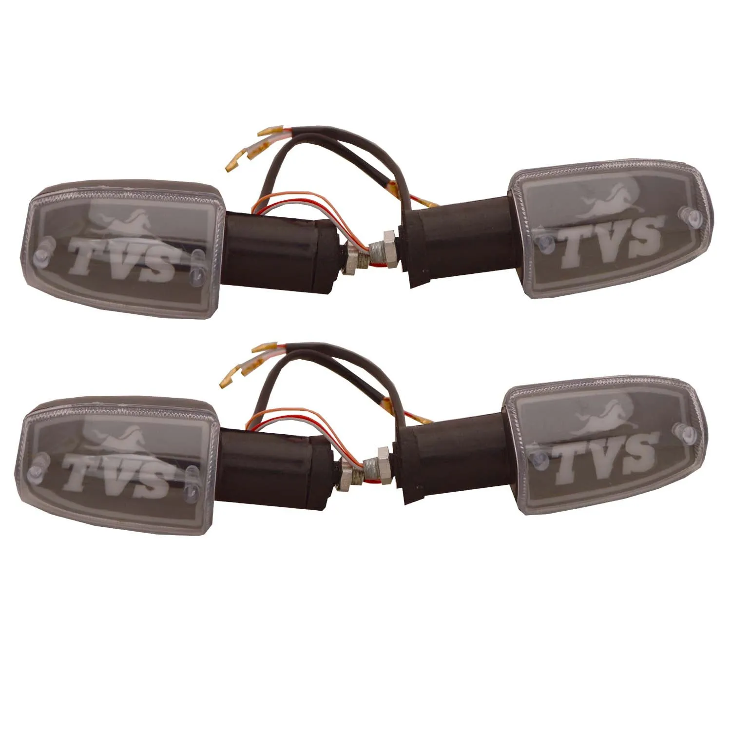 R.J.VON Premium Indicator with  TVS logo for TVS All models .(Set of 2/4)