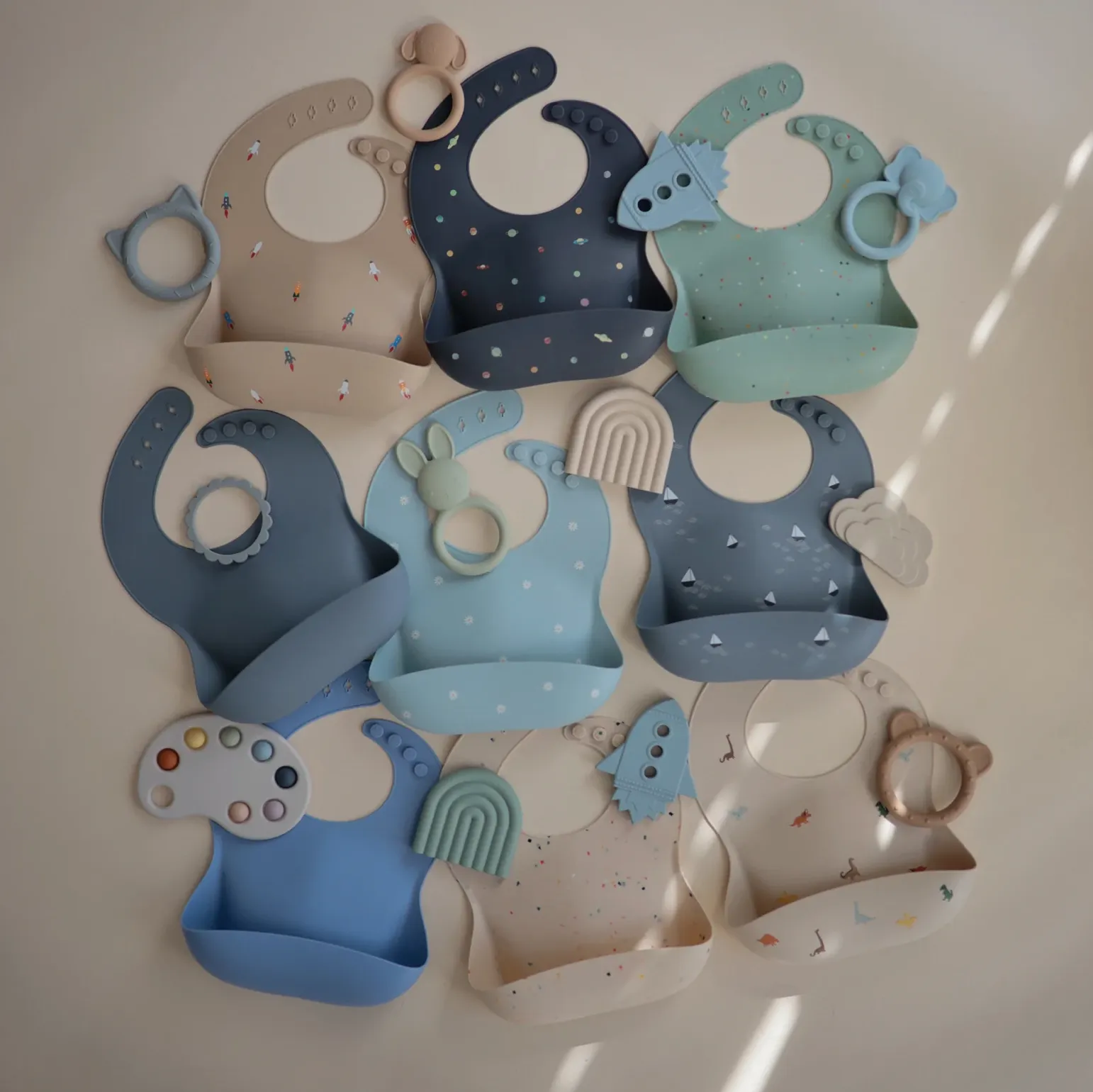 Rocket Ship Silicone Bib - ONLY 2 LEFT
