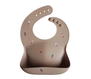 Rocket Ship Silicone Bib - ONLY 2 LEFT