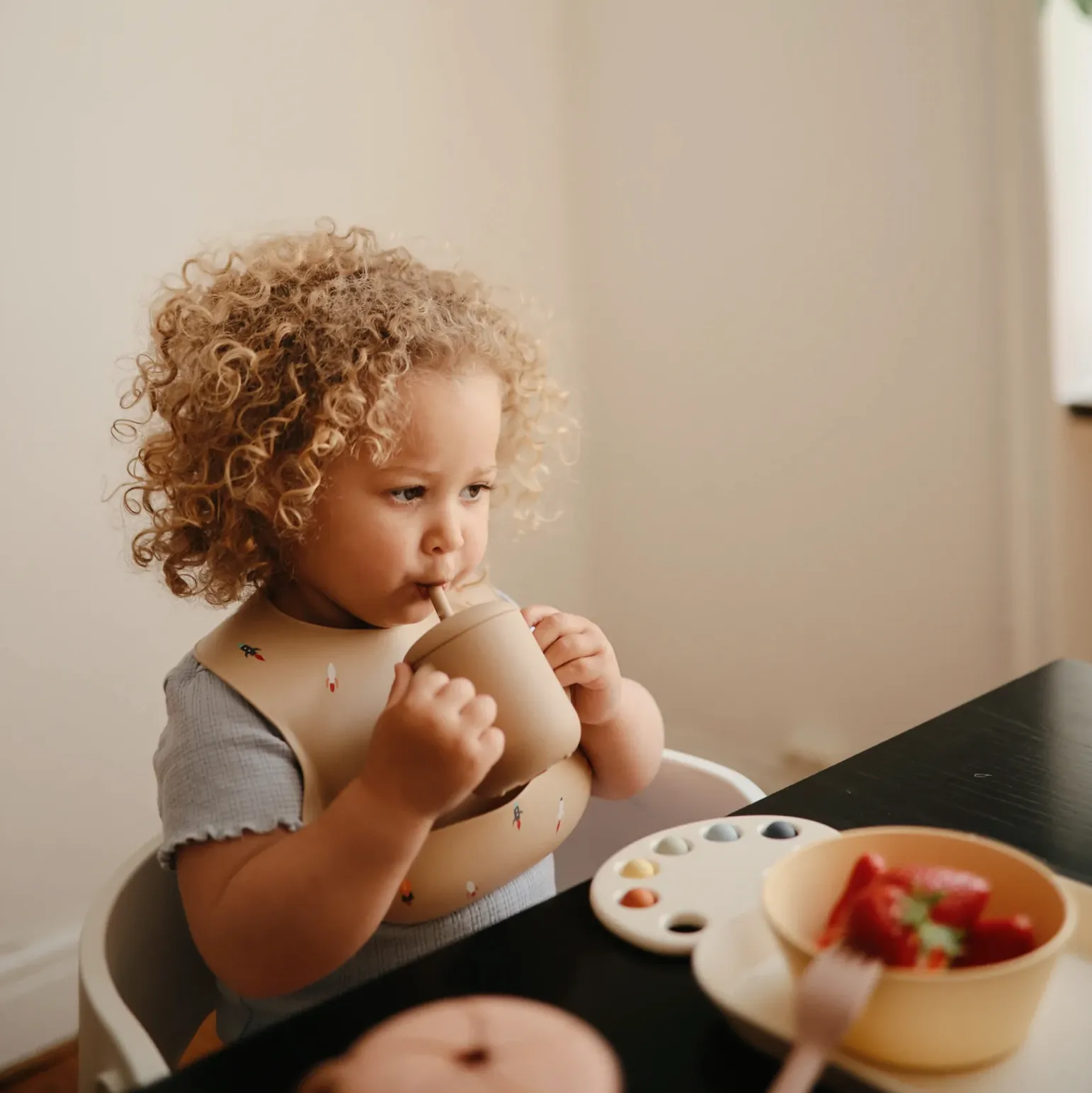 Rocket Ship Silicone Bib - ONLY 2 LEFT