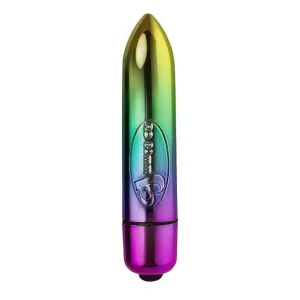Rocks off Ro 80mm Vibrating Rainbow Bullet with 7-function