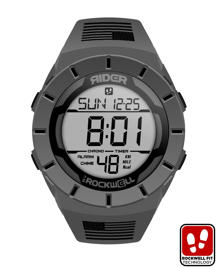 ROCKWELL THE COLISEUM FIT WATCH FREEDOM FLAG GREY