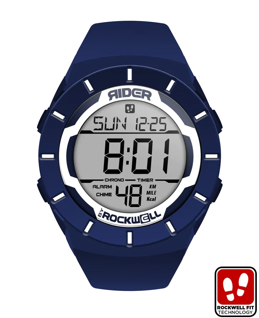 ROCKWELL THE COLISEUM FIT WATCH NAVY BLUE / WHITE