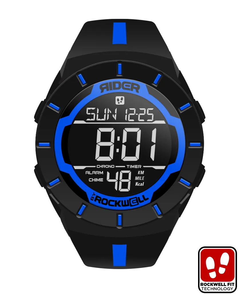 ROCKWELL THE COLISEUM FIT WATCH THIN BLUE LINE BLACK / BLUE
