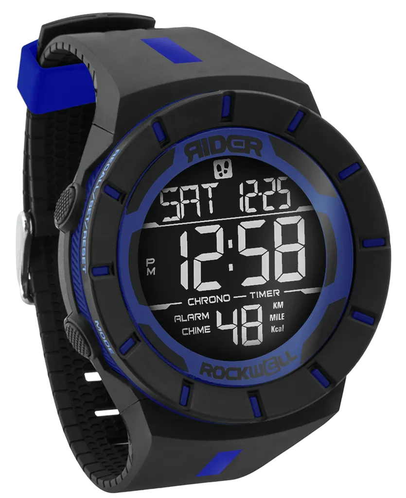 ROCKWELL THE COLISEUM FIT WATCH THIN BLUE LINE BLACK / BLUE