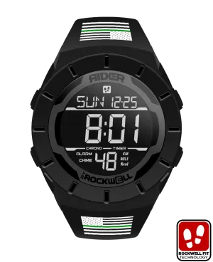 ROCKWELL THE COLISEUM FIT WATCH THIN GREEN LINE FREEDOM PHANTOM BLACK