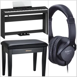Roland FP-90X-BK Premium Portable Piano Black Bundle