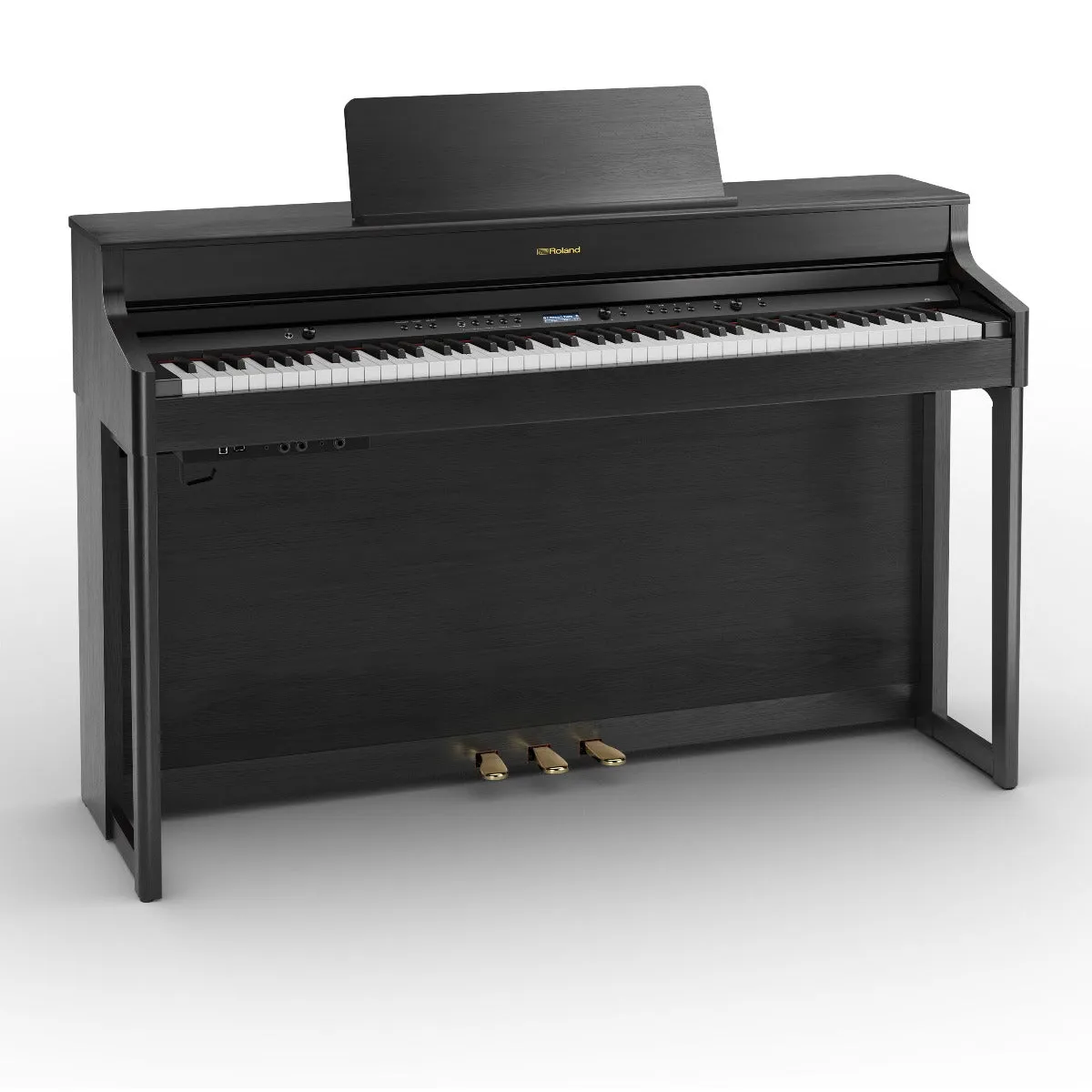 Roland HP702-CH Digital Upright Piano Charcoal Black [Refurbished by Roland]