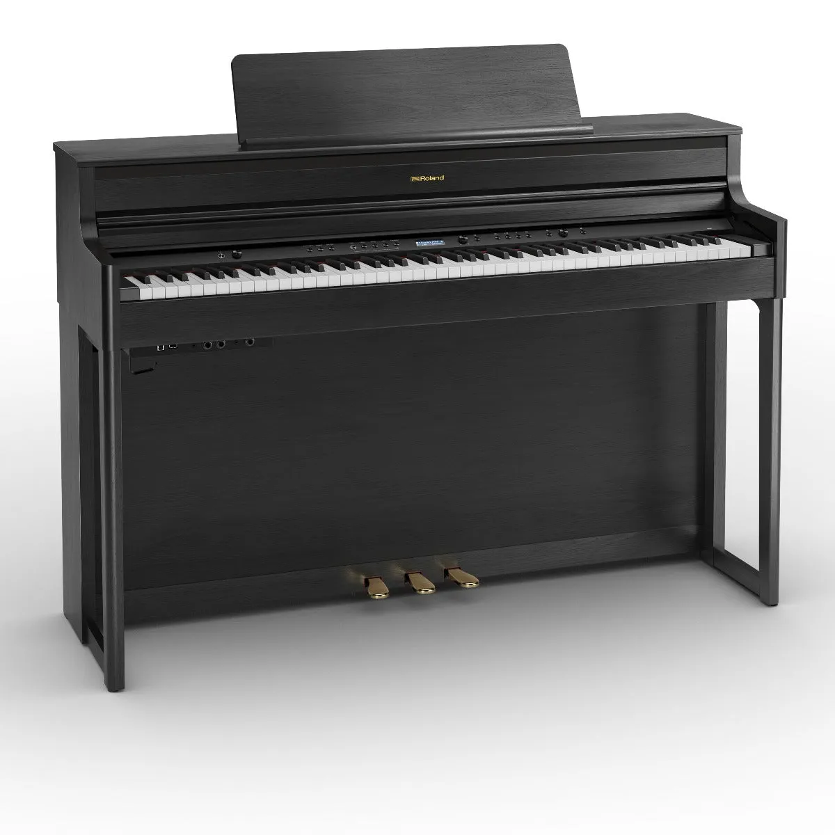 Roland HP704-CH Digital Upright Piano Charcoal Black