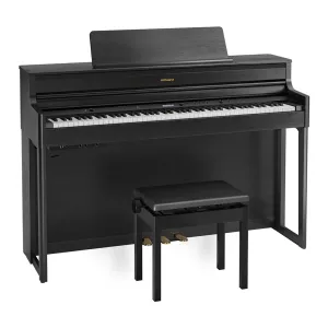 Roland HP704 Digital Piano - Charcoal Black